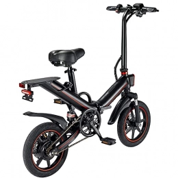 YUNLILI Bici Multiuso Bici elettrica pieghevole Aldals Pieghevole Bikes Elettriche Pieghevole Velocità massima 25 km / h 48 V 15Ah Batteria al litio 400W 14 pollici ruota mini E-Bikes per uomo da uomo Adolescente