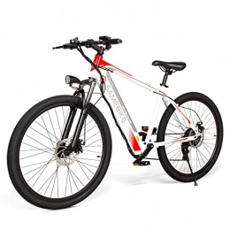 N&F Bici elettriches N&F Bici elettriche Samebike per Adulti, Mountain Bike elettriche per Tutti i Terreni in Acciaio ad Alto tenore di Carbonio, Batteria agli ioni di Litio da 26"36V 250W 8Ah Rimovibile (Bianca)