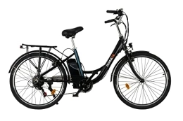 Nilox Bici Nilox, E-Bike J5 SE, Bici Elettrica con Pedalata Assistita, 90 Km di Autonomia, Fino a 25 km / h, Brushless High Speed da 250 W, Batteria Removibile 36 V - 13 Ah, Ruote da 26" e Cambio Shimano a 7 Marce