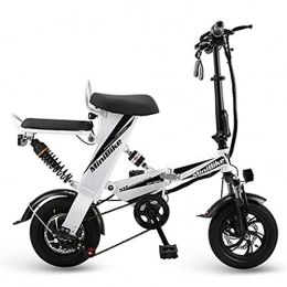 Not application Bici Not application Bicicletta Elettrica, Bicicletta Elettrica Pieghevole Ruota da 12 Pollici 350W Bici Elettrica 48V 18AH Batteria al Litio ，per Adolescenti E AdultiWhite