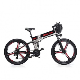 POTHUNTER Bici Nuovo Aggiornamento M-80 350W*48V Bici Elettrica Mountain Ibrida MTB Impermeabile Pieghevole Telaio Batteria Li-on Doppia Sospensione Freni A Disco Magnesio Integrato Ruota 26 Pollici , C-48V10.4ah