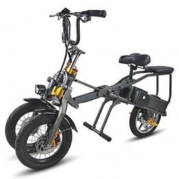 NXXML Bici NXXML Auto elettrica Pieghevole a Tre Ruote, Veicolo Elettrico Pieghevole a Batteria al Litio 36V 10.4AH, Corpo in Lega di Alluminio.