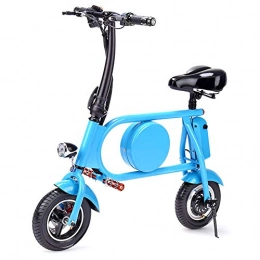 NXXML Bici NXXML Motorino Elettrico della Batteria al Litio a 10 Pollici 36V 8AH, Generazione Pieghevole Adulta Che Guida Mini Bicicletta elettrica, Blu