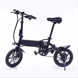 NYPB Bici NYPB Bicicletta Elettrica Pieghevole, 14 '' E-Bike con Pedali, 36V 8Ah 250W con Display LCD E Sella E Manubrio Regolabili Ciclismo All'aperto Allenamento, Bianca, 36V 8AH