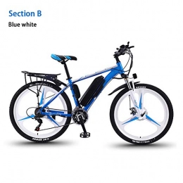 NYPB Bici NYPB Biciclette Elettriche per Adulto, Bici Elettrica Mountain Bike con Display LCD E Sella E Manubrio Regolabili, Potenza 350 W Batteria 36V 8 Ah per Adulto Unisex, Color 2 / Wheel b, 36V13AH