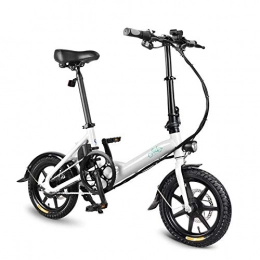 Oldhorse Bici Elettrica Montagna Pieghevole Mountain Bike E-Bike Misto Adulto con Batteria agli Ioni di Litio 36V per Uomo Donna, velocit 25 km/h (Bianco)