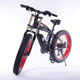 ONLYU Bici elettriches ONLYU Bicicletta Elettrica, 26 Biciclette Elettriche Pollici per Gli Adulti con 350W Motore 48V 15Ah Batteria al Litio, Pieghevole Beach 5 Marce Auto Elettrica per Snow All'aperto