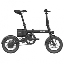 ONLYU Bici elettriches ONLYU Bicicletta Elettrica per Adulti, da 14 Pollici Portatile Pieghevole E-Bikes con 36V 6Ah agli Ioni di Litio, Pieghevole Lega di Alluminio Ultra-Light Mobility Scooter, 25KM / H, Nero