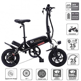 OTO Bici OTO Bicicletta elettrica - Bicicletta elettrica piegante 250w Bicicletta 36v E Adulto Femmina Bicicletta Freno Elettrico Ebike