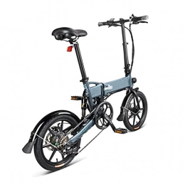paritariny Bici paritariny Bici elettrica Bicicletta per Adulti Pieghevole elettrica a Due Ruote 36V 250W (Color : White)