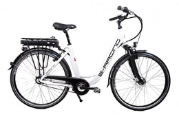 Unbekannt Bici Pedelec MIFA - Bicicletta elettrica da donna, 28", cambio Shimano a 7 marce, colore: bianco lucido