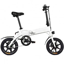 Qinmo Bici Qinmo Bici elettrica Pieghevole, 7.8Ah Pieghevole E-Bike, velocità Massima 25 chilometri all'ora, i Pneumatici da 14 Pollici, 350W / 36V Batteria al Litio Ricaricabile, Sedile Regolabile