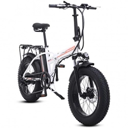 Qinmo Bici Qinmo Bicicletta elettrica, da 20 pollici bicicletta elettrica, lega di alluminio che piega bici elettrica della montagna con il sedile posteriore, motore 500W, 48V 15AH batteria al litio, Urban Commu