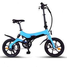 Qinmo Bici elettriches Qinmo Pieghevole Bicicletta elettrica, 36V 6.4Ah 250W -25KM / h, Regolazione 3 velocità, Leggero Telaio della Bicicletta in Lega di magnesio, gomme antiusura Antiscivolo