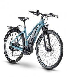 RAYMON Bici RAYMON Tourray E 5.0 2020 - Bicicletta elettrica Pedelec, da Donna, Colore: Blu / Grigio, 48 Centimetri