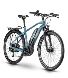 RAYMON Bici RAYMON Tourray E 5.0 Pedelec 2020 - Bicicletta elettrica da trekking, colore: Blu / Grigio, 60 cm