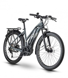 RAYMON Bici RAYMON Tourray E 6.0 - Bicicletta elettrica da donna Pedelec da trekking, colore grigio, 2020, dimensioni: 56 cm