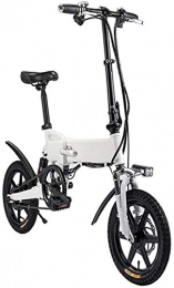 RDJM Bici RDJM Bciclette Elettriche Bicicletta elettrica da 14 pollici in alluminio bicicletta elettrica con il pedale for adulti e ragazzi, 16" bici elettrica con 36V / 5.2AH agli ioni di litio, Carico massimo