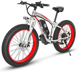 RDJM Bici RDJM Bciclette Elettriche Elettrico Mountain Bike, 350W 26 '' del Pneumatico Grasso E-Bike con Rimovibile 48V 13Ah agli ioni di Litio for Gli Adulti, 21 velocità Shifter