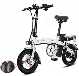 RDJM Bici RDJM Bciclette Elettriche Veloce Biciclette elettriche for Adulti Leggera Piegatura di Alluminio E-Bike con i Pedali Potere assistere e 48V agli ioni di Litio Bici elettrica con Il 14 Pollici Ruote e