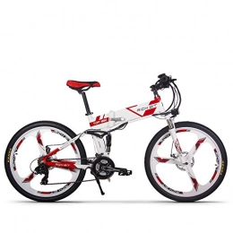 RICH BIT Bici RICH BIT Bicicletta elettrica RT860 250W * 36V * 12.8Ah Bicicletta pieghevole Shimano 21 velocità Smart MTB Bicicletta elettrica (rosso)