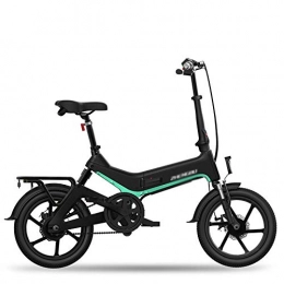 Rindasr Pieghevole Bicicletta elettrica, 36V 7.5Ah 18650 Batteria al Litio, Adulta della Bicicletta Mountain Bike 150KG carico, (16 Pollici in Lega di Alluminio magnesio -250w Bicicletta elettrica)