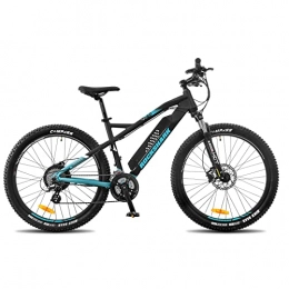 ROCKSHARK Bici ROCKSHARK Bicicletta elettrica da 27, 5 pollici, per uomo e donna, con motore Bafang da 250 W, batteria Samsung da 11, 6 Ah e cambio Shimano a 24 marce