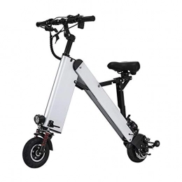 ROHXNK Bici elettriches ROHXNK Mini Bicicletta Portatile Elettrica Super Leggera Portatile Pieghevole per Bicicletta Elettrica per Adulti, Silver