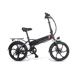 RSGK Bici elettriches RSGK Bicicletta Elettrica Pieghevole da 350 W, Bicicletta Elettrica per Adulti in Lega di Alluminio con Pedali, Bicicletta Elettrica da 20 Pollici con Batteria agli Ioni di Litio 48 V / 10, 4 Ah