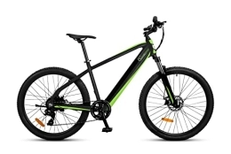 SachsenRad Bici SachsenRAD Bicicletta elettrica R8 Ranger 27, 5" mountain bike elettrica con Motore da 250W e 36 V Batteria al Litio rimovibile integrata nel telaio, Velocità Shimano, display LCD, certificata StVZO, Nero