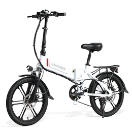 Samebike  SAMEBIKE 20LVXD30-II Bicicletta Elettrica per Adulti 48V10.4AH Bicicletta Elettrica 250W 20 Pollici Pieghevole Ebike Elettrica Città Pendolare Bicicletta SHIMANO 7 Velocità