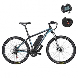 SanQing Bici SanQing Mountain Bike elettrica, Freno a Doppio Disco Ibrido a 24 velocit per Tutte Le Strade, con interfaccia di Ricarica USB e misuratore LCD55 Intelligente sensibile all'Acqua IP54, Blue, 36V26IH