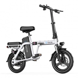 Style wei Bici elettriches Senza Catena Elettrico Bicicletta Pieghevole da 14 Pollici in Nylon Pneumatico Pneumatico Sedile 48V Batteria al Litio Ricaricabile Portatile Registrabile Bicicletta Pieghevole