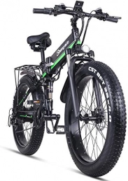 sheng milo Bici sheng milo Bicicletta elettrica da Montagna con Pneumatici Grassi 21 velocità da Corsa Fuoristrada Motoslitta ATV da 26 Pollici 12, 8 Ah Batteria al Litio Rimovibile 1000W