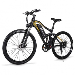 sheng milo Bici Sheng milo - Bicicletta elettrica M60 7 velocità 500W mountain bike city bike è unisex, batteria al litio 15Ah doppio smorzamento telaio in lega di alluminio