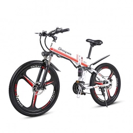 sheng milo Bici elettriches Shengmilo 250W Bici elettrica Mountain bike elettrica 26 pollici Bicicletta elettrica da uomo e da donna Ebike S-h-i-m-a-n-o 21 velocità Beach Cruiser Sport da uomo Mountain bike Batteria al litio