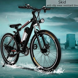SHIJING Bici elettriches SHIJING 26"Freno 250W Bici elettrica in Alluminio EBike 21 velocità Mountain Bike City Road Electric Power Disc Biciclette