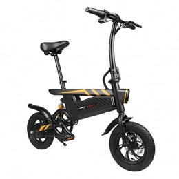 Sisaki Bicicletta Pieghevole E-Bike Bicicletta elettrica Pieghevole da 16 Pollici, E-MTB Pieghevole elettrica da 36V 250W con Litio ad Alta capacità, Freni a Disco Meccanici, Singola velocità (Nero)