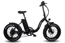 Speedy Ebike Bici Speedy Ebike - Elegant 750w 52v - 17, 5ah Bicicletta Elettrica Pieghevole Fat Bike / Black