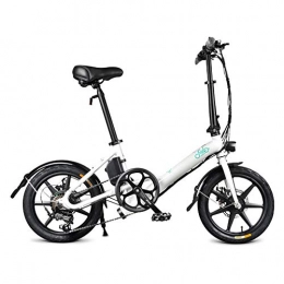 SRXH Bici SRXH - Bicicletta elettrica da Adulto, con Faro a LED, 7, 8 Ah, con Freno a Disco, Fino a 25 km / h Bianco