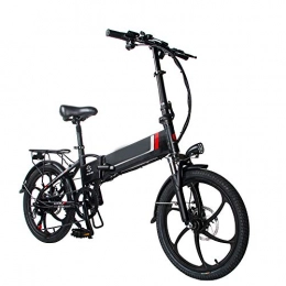 SYCHONG Bici SYCHONG Aggiornato Bici Elettrica, 250W 20 '' Bicicletta Elettrica con Removable48v 10, 4 AH agli Ioni di Litio per Adulti, 7 velocità Shifter, Nero