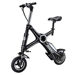 SZPDD Bici SZPDD Bicicletta elettrica per Adulti Bicicletta elettrica a Due Ruote Bicicletta elettrica 250W 36V Portatile con Controllo Bluetooth, Nero, 12inch