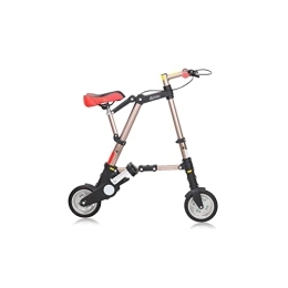 TABKER Bici TABKER Bicicletta elettrica Easy Carrying Folding Bicycle (Color : Gold)