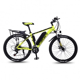 TANCEQI Bici TANCEQI 26" Bicicletta Elettrica per Adulto, 350W Bici Elettriche al Lavoro, 21 velocità Fat Tire Electric Bike Beach Cruiser Mens Women Mountain E-Bike Pedal Assist, Giallo