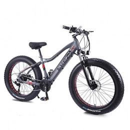 TANCEQI Bici TANCEQI Bicicletta Elettrica da Montagna E-Bike 26" con Batteria Rimovibile agli Ioni di Litio da 36V 10Ah Ebikes Bici all Terrain per Adulto, per La Mens Outdoor Ciclismo Viaggi Lavorare, Grigio