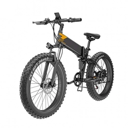 TANCEQI Bici TANCEQI Mountain Bike Elettrica Pieghevole, Bici Elettrica 400W Montagna Ebike Bicicletta Portatili da 26 Pollici A 7 velocità, Full Suspension per Freni A Doppio Disco per Adolescenti