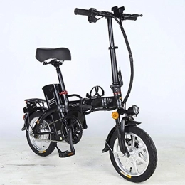 TINGYIN Bici TINGYIN Scooter Bici elettrica a Due Ruote per Adulti Bici da 14"a Pedale Mini Bicicletta elettrica Pieghevole, Bici da Turismo all'aperto