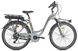 TORPADO Bici elettriches TORPADO Afrodite T255 26'' 6v Bafang 468Wh Silver (City Bike Elettriche)