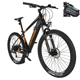 Fafrees Bici elettriches Ufficialmente ] Fafrees Bicicletta elettrica da 27, 5 pollici, con motore da 250 W, batteria rimovibile da 36 V, 10 Ah, velocità massima 25 km / h - blu