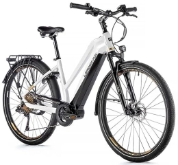 Leader Fox Bici Velo Elettrico-VAE VTC 28 Leader Fox Lucas 2023 Donna Grigio Opaco 9V Motore Centrale BAFANG M420 36V 80Nm Batteria 20Ah (20'' - H52cm - Taglia L - per adulti da 178cm a 185cm)